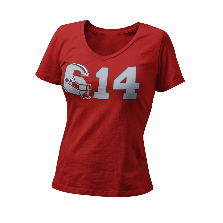 614 Columbus Football Pride Women's T-Shirt - Deep Dive Threads